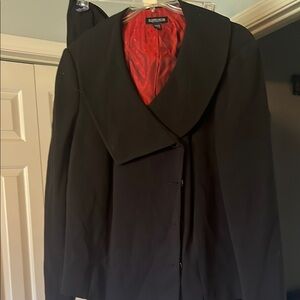 Sag Harbor Black Blazer with Red Lining